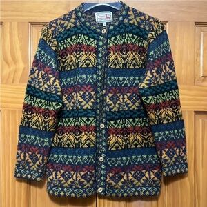 The Alpaca Connection 100% Alpaca Cardigan Sweater Size Small